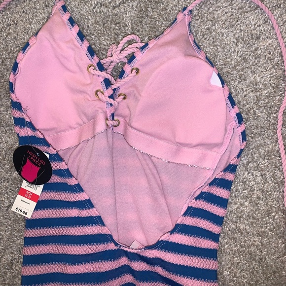 BRAND NWT No Boundaries Pink & Blue Swimsuit sz S - Picture 13 of 14